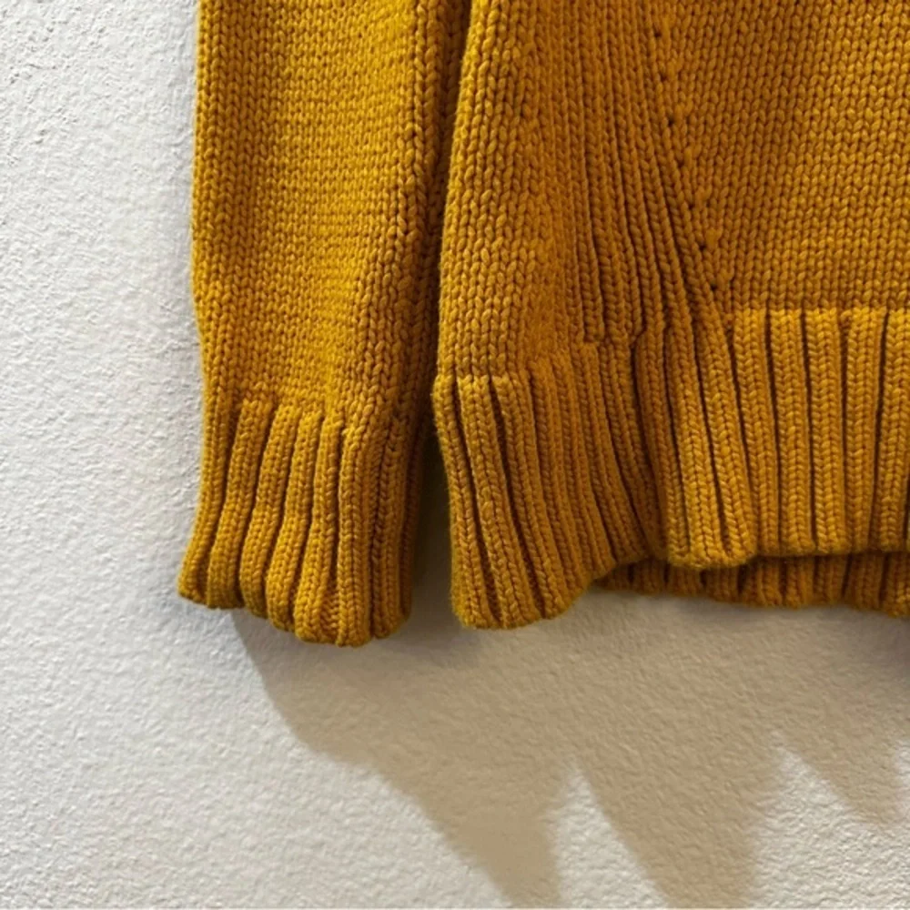 J. Crew Always‎ Oarsman Roll Neck Sweater Women’s Size XXS Mustard